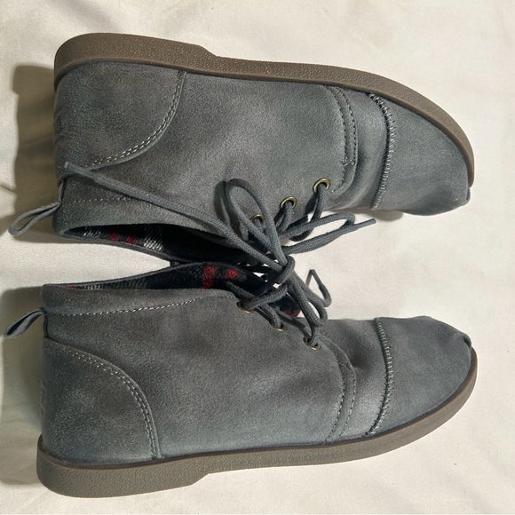 Skechers BOBS Women's Chill Luxe-Drifting Flat Ankle Boot Size 7 Gray EUC - Picture 4 of 8